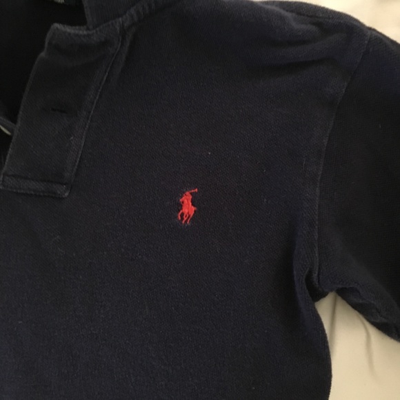 Ralph Lauren Childrenswear Navy Polo Shirt - Picture 2 of 5